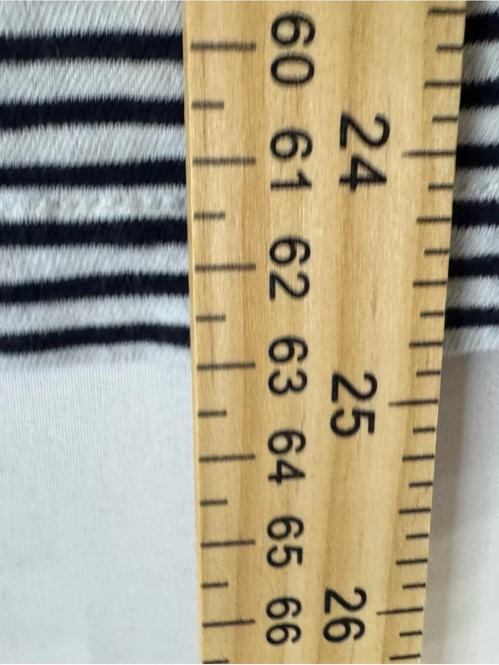 J. Crew Black and White Striped V-Neck Short Sleeve Tee